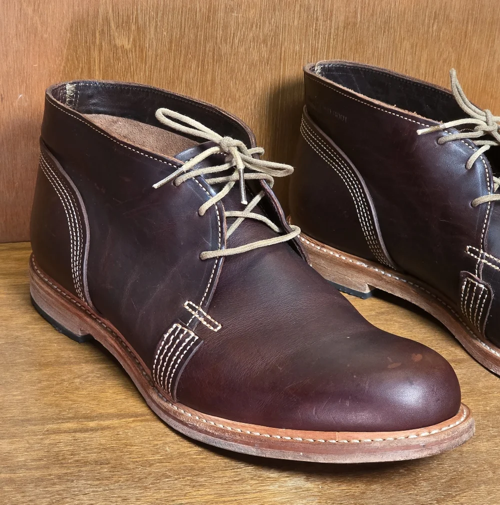 RARE TIMBERLAND BOOT COMPANY HORWEEN LEATHER MADE IN USA CHUKKA BOOTS - LIMITED